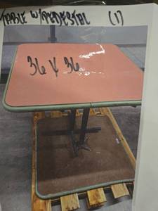 lot 18414 image: (2) Restaurant style tables