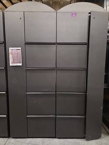 lot 20211 image: (2) Filing Cabinet with Side Coat Storage