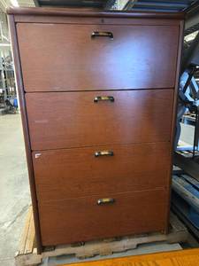 lot 20243 image: Wood Filing Cabinet