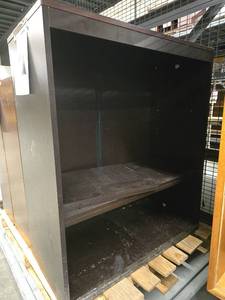 lot 20274 image: Dark Wood Display Shelf Unit