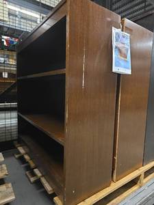 lot 20275 image: Mid-Century Walnut Bookshelves - Set of 2