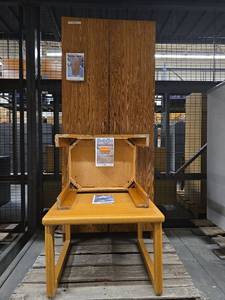 lot 20289 image: Wooden Storage Cabinet and 2 Side Tables