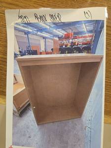 lot 18428 image: (2) Laminate Book Display Stand