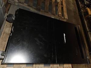 lot 18439 image: (2) Black Metal Filing Cabinets
