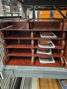 lot 18441 image: (5) 4- Pocket Magazine Wall Mount