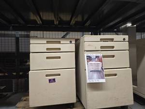 lot 20300 image: Set of 3 Filing Cabinets