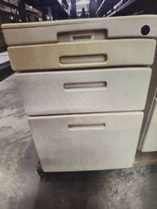 lot 20380 image: 1960s Metal Kitchen Cabinet Set