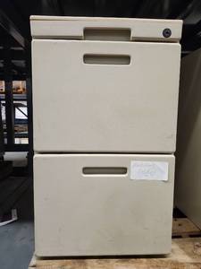 lot 20383 image: Metal 2-Drawer Filing Cabinet with Lock