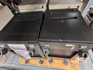 lot 20390 image: (2) Commercial Filing Cabinet with Casters - Model BUMPF24BFL