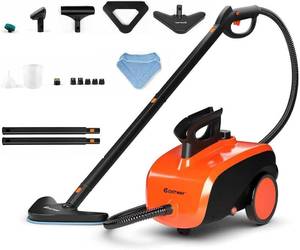lot 2158 image: $120 COSTWAY Steam Cleaner, 19 Accessories, Chemical-Free, 1.5L