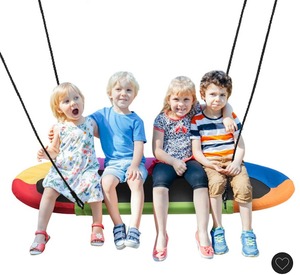 lot 2165 image: $165 Costway 60 Saucer Tree Swing Surf Outdoor Adjustable