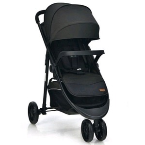 lot 2168 image: $180 Baby Jogging Stroller with Adjustable Canopy for Newborn - Black
