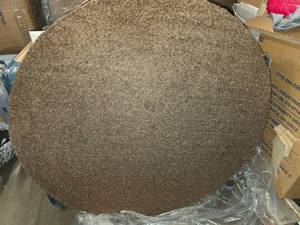 lot 2184 image: 39 x 2 Fuzzy Base, Brown, HEAVY. (cool for a card table)
