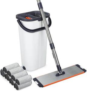 lot 2192 image: Mop & Bucket Set, Wringer, 8 Pads, 13 in (16 in)
