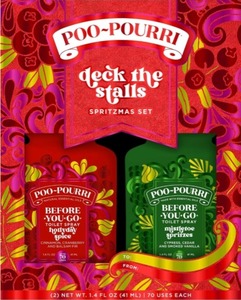 lot 2199 image: Poo-Pourri Deck the Stalls Set, 2x 1.4 Fl Oz