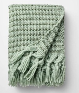 lot 2286 image: Threshold x Studio McGee Woven Throw, 50x60 in - Multi Green