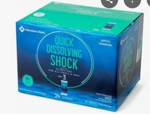 lot 2287 image: Members Mark Quick Dissolving Shock Stabilizer, Twenty 1lb Pouches