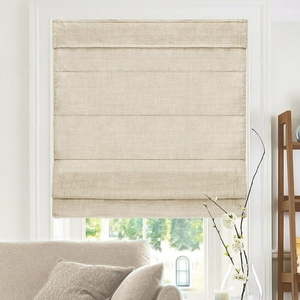 lot 2292 image: $72 Chicology Cordless Roman Shade, Light Filtering, 31W X 72H