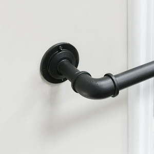 lot 2346 image: Better Homes & Gardens 1 Pipe Curtain Rod 42-120 Wrought Iron