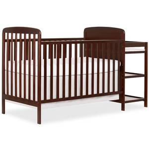 lot 2350 image: $199 Dream On Me Anna 3-in-1 Crib & Changing Table, Espresso