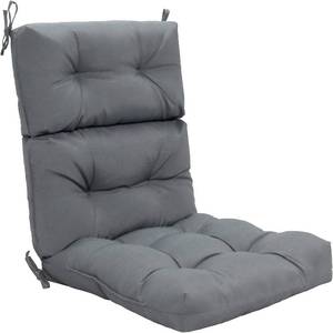 lot 2354 image: Giantex Tufted Outdoor Patio Chair Cushion, 4.5 High Back Cushion