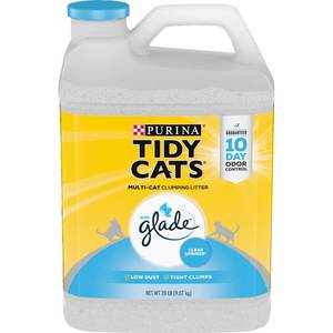 lot 2357 image: Purina Tidy Cats Glade Scented Cat Litter, 20lb, Clumping