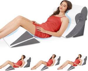 lot 2387 image: $70 MASVIS 5Pcs Orthopedic Bed Wedge Pillow Set - High Density