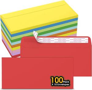 lot 2397 image: WHITE CREGEAR 100 Pack #10 Self Seal Envelopes, 4-18x9-12