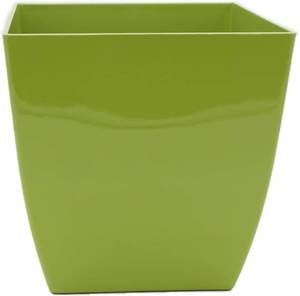 lot 2430 image: TWO Pack The HC Companies Aria Self Watering Square Plant Pot, 6 Green.