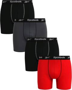 lot 2453 image: Reebok Mens 3 Pack Boxer Briefs Stretch Performance (S-XL)