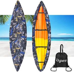 lot 2454 image: 10-16FT Waterproof Kayak Canoe Cover UV Protection Shield