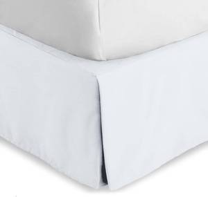 lot 2472 image: Bare Home Queen Bed Skirt - 15-Inch Drop Tailored Fit, White