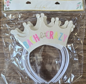 lot 2478 image: 6 Pack Bach Shit Crazy Bachelorette Crowns