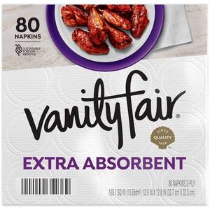 lot 2483 image: Vanity Fair Napkins 80 sheet 2 ply 80 pk