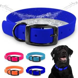 lot 2518 image: Regal Dog Products Large Blue Waterproof Dog Collar, Adjustable