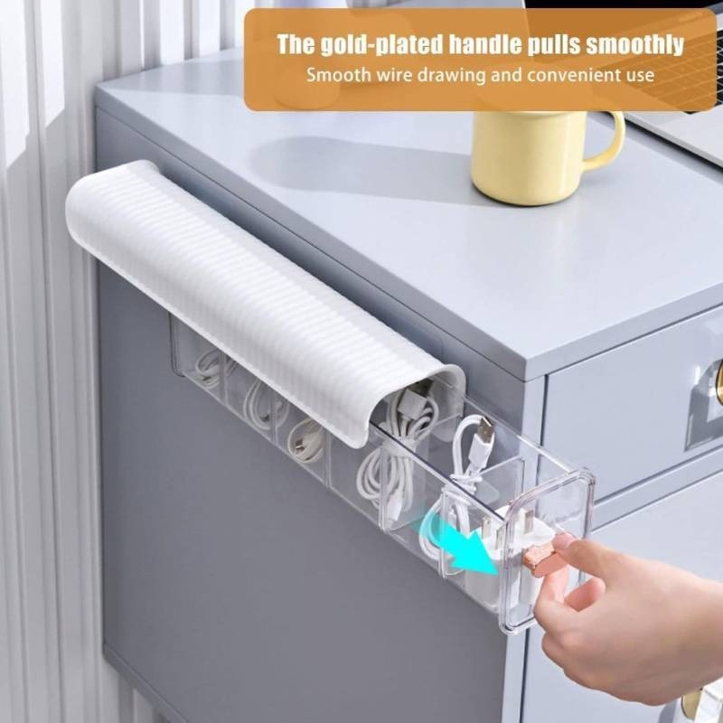 lot 41965 image: Socks Underwear Wall Mount Drawer Organizer, 6 Cells Storage Box Switchable Drawer Organizers Anti Dust Storage Boxes for Clothes Socks Lingerie Underwear Ties Data Cable Seasonings - Retail $12