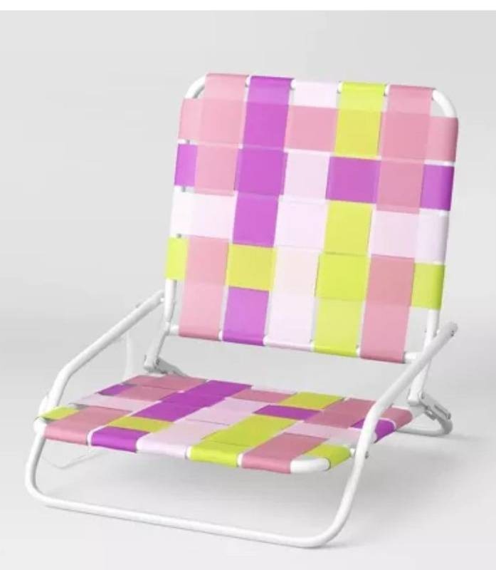 lot 39832 image: Webstrap Outdoor Portable Beach Sand Chair - Retail $30