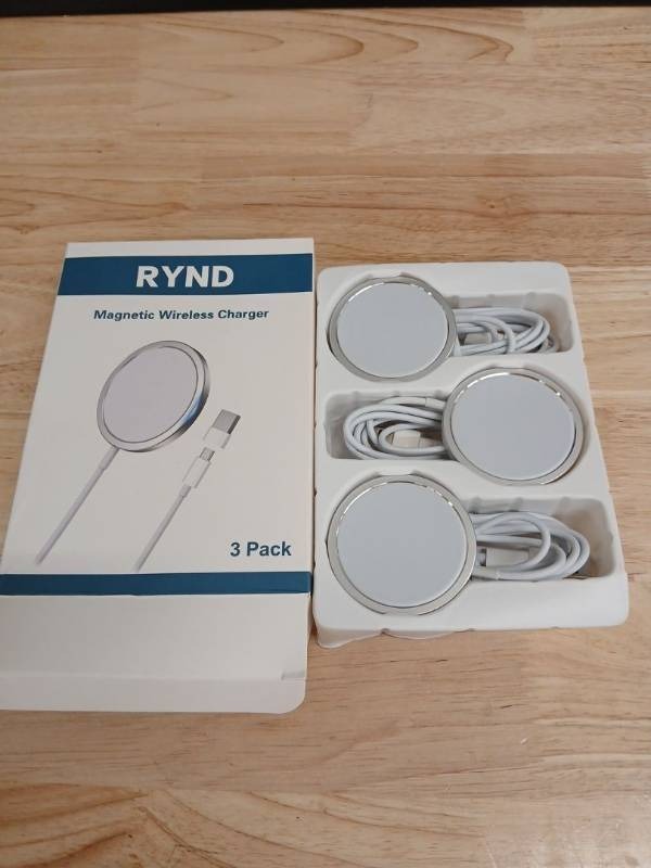lot 42224 image: Magnetic Wireless Charger for iPhone, 15W USB C MagSafe Charging Pad, Qi Type C Wireless Inductive Charging Station Compatible with iPhone 1616 Plus16 Pro16 Pro Max15141312 Series - Retail $30