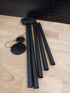 lot 40375 image: Black Metal Wind Chimes - Retail $25