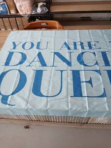 lot 40387 image: YOU are the Dancing Queen Banner-40 inches x 60 inches-blue - Retail $18