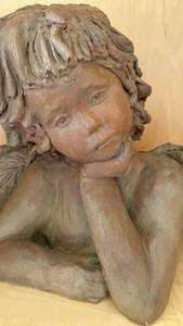 lot 35 image: Babs Mellor Cherub Sculpture, 1985