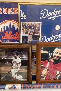 lot 48 image: MLB Baseball Memorabilia, Ted Williams and Ken Griffey Pictures in Frames, See Pctures for Details