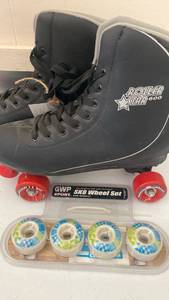 lot 51 image: Roller Star 600 Skates (size 12) with GWP Wheel Sets