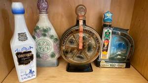 lot 106 image: Vintage Liquor Bottle Collection - 1960s Era