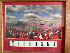 lot 506 image: Collegiate Wall Art, Nebraska Football Field