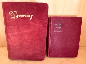 lot 525 image: Books - Antique Browning Poems (CR 1896) and Shakespeares Hamlet (CR 1904)