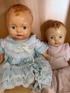 lot 609 image: Antique Dolls