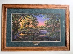 lot 622 image: Art - Spring Morning, Terry Redlin Print, COA is Provided, Approx 40x28, Professionally Framed