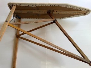 lot 630 image: Vintage Wooden Ironing Board