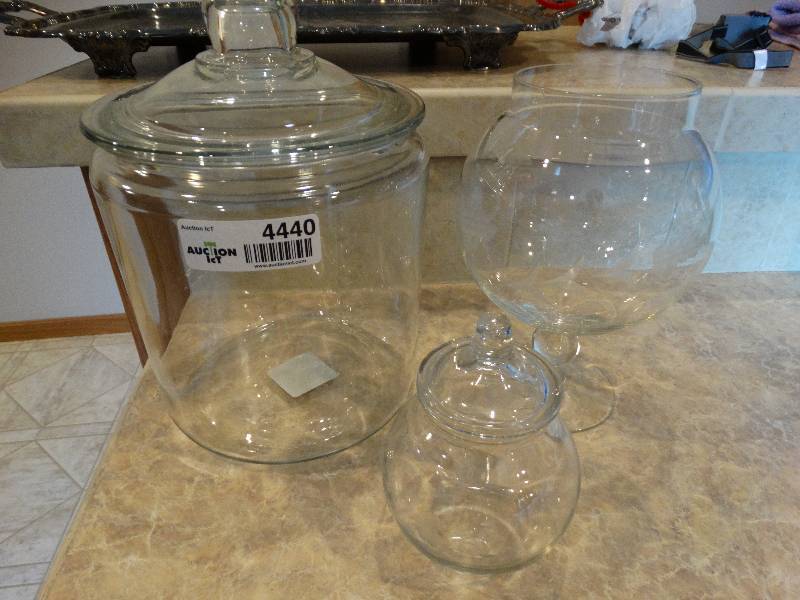 lot 4440 image: Glass jars.